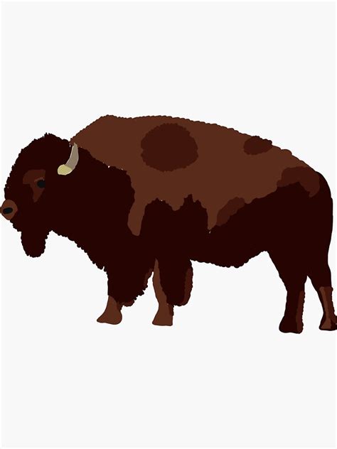 Bison Sticker For Sale By Emmawilc Redbubble