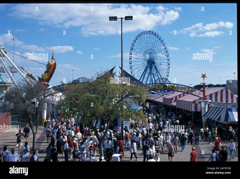 Dallas, Texas: State Fair of Texas Midway at annual State Fair of Texas, 2001. ©Bob Daemmrich ...