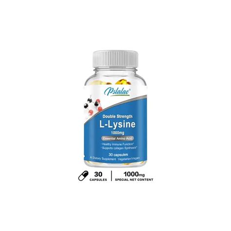 Double Strength L Lysine Capsules 1000mg For Cold Sore And Herpes