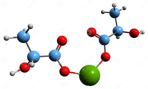 Immagine 3d Della Formula Scheletrica Lattato Di Magnesio Illustrazione Di Stock Illustrazione