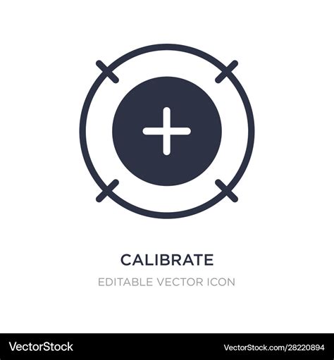 Calibrate Icon On White Background Simple Element Vector Image