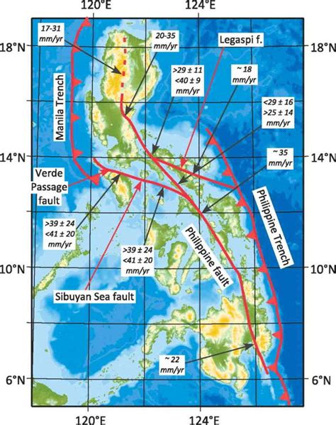 Philippine Trench Map