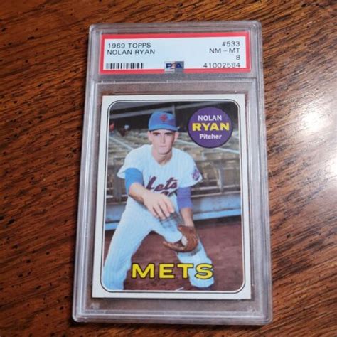 1969 Topps 533 Nolan Ryan PSA 8 NM MT New York Mets EBay