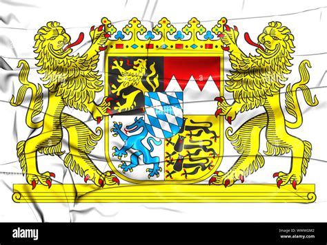 Bavaria Coat Of Arms Germany D Illustration Stock Photo Alamy