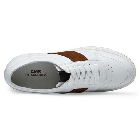 Chamaripa Chaussures R Haussantes Homme Baskets D Contract Es En Veau