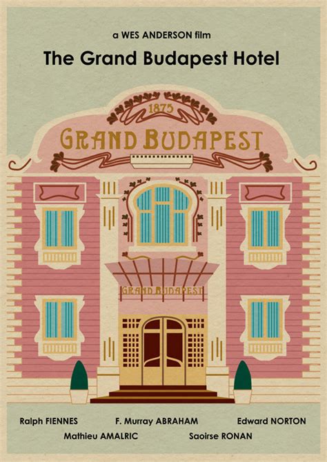 The Grand Budapest Hotel Alternative Movie Poster By Joseph