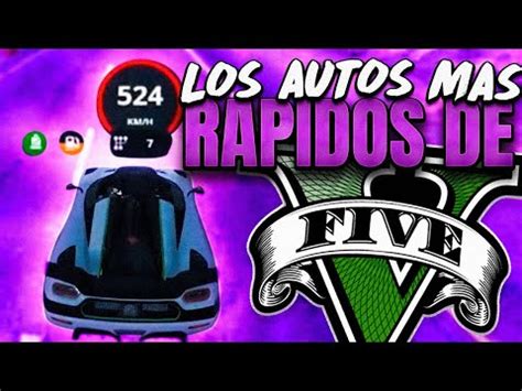 Probando Los Autos Mas Rapidos De Gta V Km Youtube