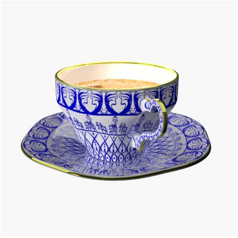 Fancy coffee cup model - TurboSquid 1384999