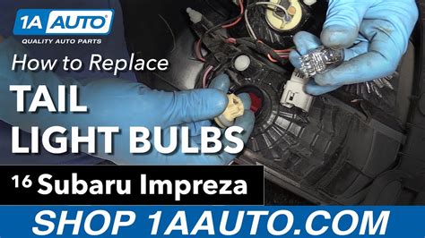 How To Replace Install Tail Light Bulbs Subaru Impreza Xv