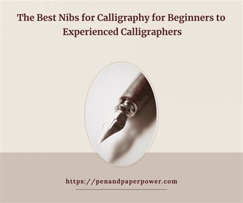 The Best Nibs For Calligraphy For Beginners To Experienced