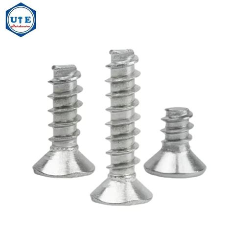 Stainless Steel A A Self Tapping Screw With Flat Head Cross Recess