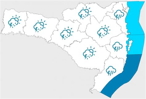 Chuvas Intensas E Rajadas De At Km H Em Sc Veja Como Fica O Tempo