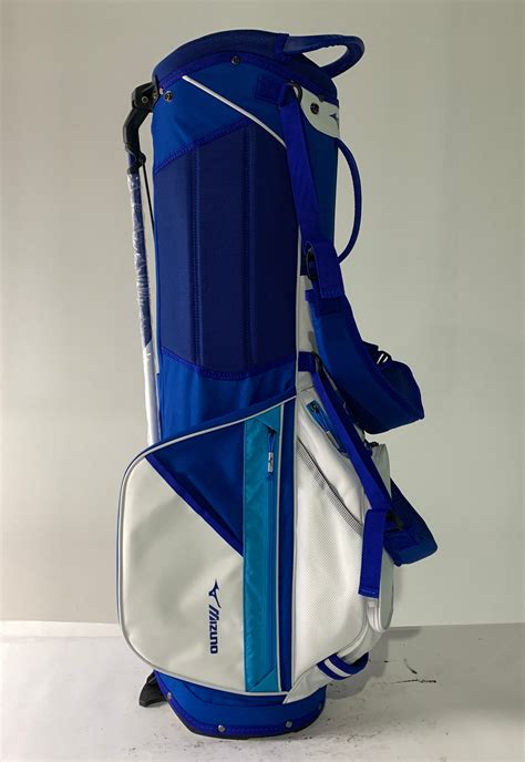 Mizuno Br D Stand Bag Blue White Way Divide Dual Strap Golf Bag New