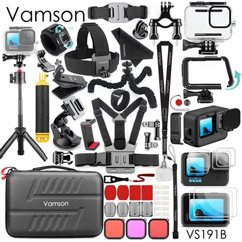 Vamson Silicone Case For Gopro 12 11 10 9 Camera Waterproof Protective