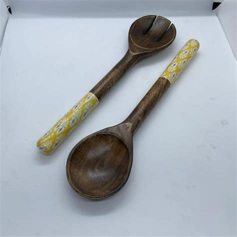 Multicolor Wooden Serving Spoon Set, For Hotel And Restaurant, Size: 12inch(Length) at Rs 250 ...