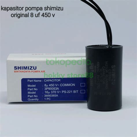 Jual Kapasitor Pompa Air Shimizu 8uf Original PS 128 130 133 135 E Bit