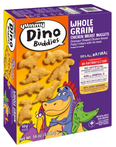 yummy dino buddies frozen fully cooked  grain dinosaur shaped
