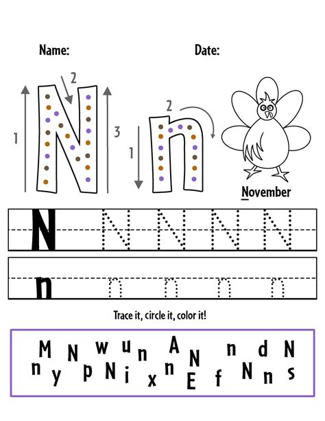 FREE November Worksheets for Preschool ⋆ The Hollydog Blog