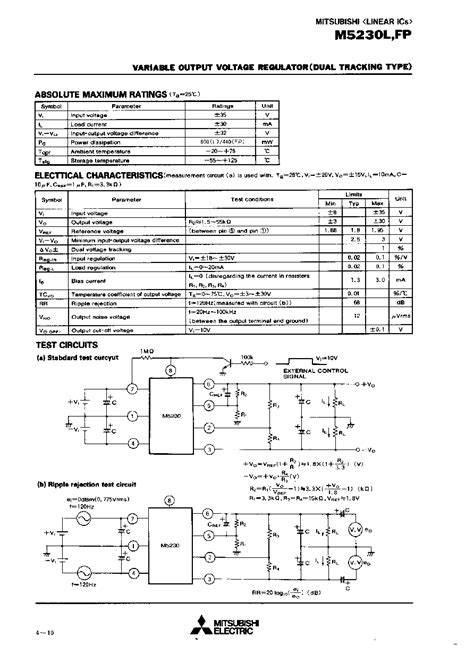 M5230L datasheet(2/7 Pages) MITSUBISHI | VARIABLE OUTPUT VOLTAGE ...