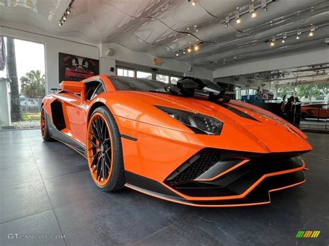 Arancio Argos Red Orange Lamborghini Aventador Lp