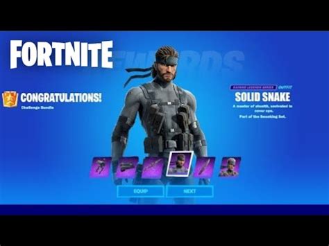 FORTNITE COMO DESBLOQUEAR A SKIN DO SOLID SNAKE PÁGINA 1 YouTube