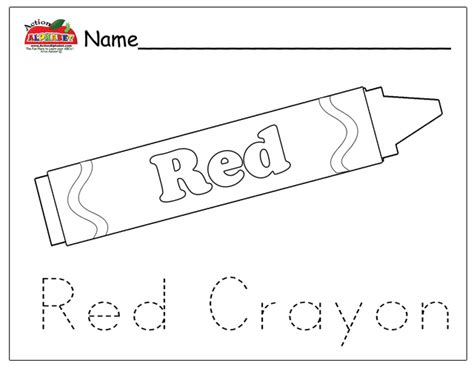 Red Crayon Coloring Sheet Coloring Pages