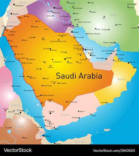 Saudi Arabia Map Pin Royalty Free Vector Image 02F