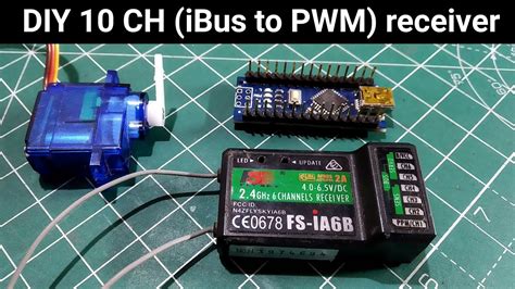 DIY 10 CH IBus To PWM Receiver For FlySky I6 And IA6b Receiver YouTube