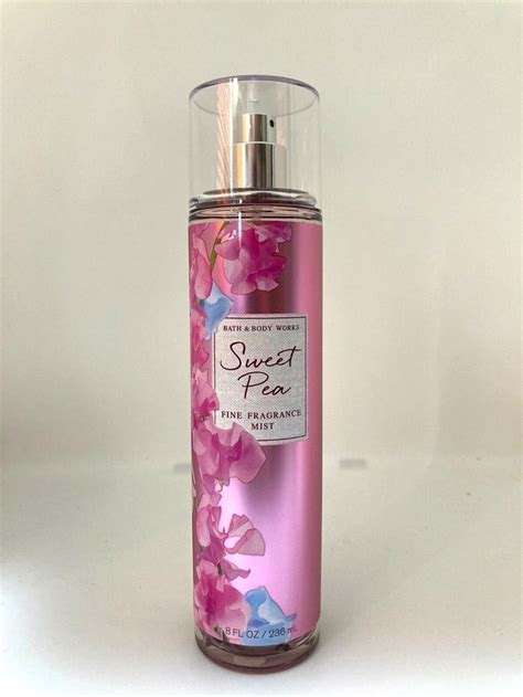 Bath Body Works Sweet Pea Fine Fragrance Mist Spray Splash 8 Oz