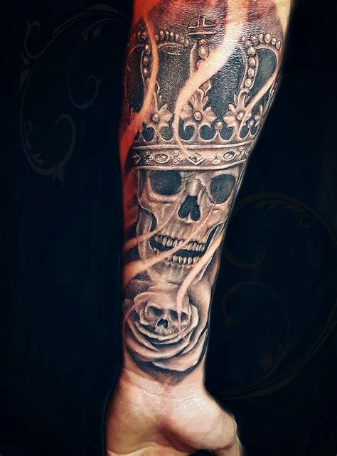 Tattoo Skull Unterarm : Unterarm Tattoo Mann Vorlagen Skull Realistic ...