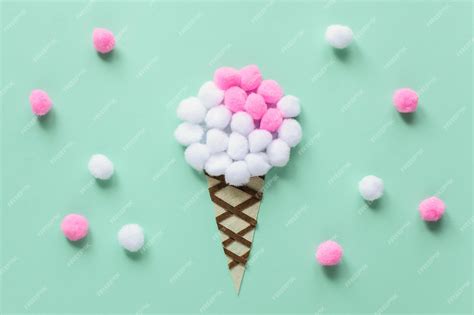 Diy Ideas De Aprendizaje Temprano Helado De Fieltro Pompon Actividades Para Niños Pequeños