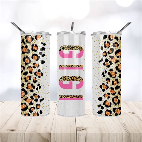 Gigi Tumbler Wrap Leopard Gigi Tumbler Png 20 Oz Skinny Tumbler