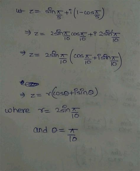 Write The Complex Number In Polar Form 1 I