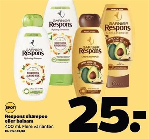 Respons Shampoo Eller Balsam Tilbud Hos Netto