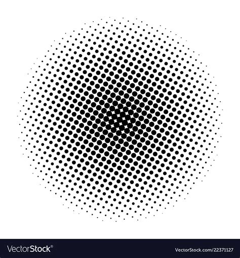 Halftone circle symbol icon design Royalty Free Vector Image