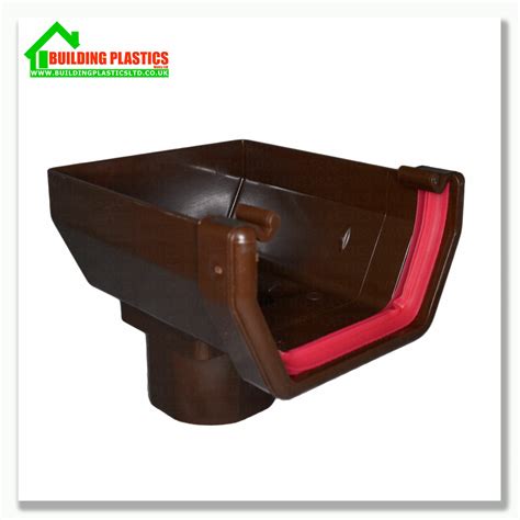 Square Line Guttering And Fittings Brown 114mm System Freeflow Ebay