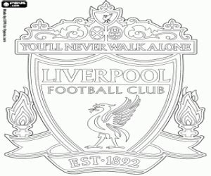 Badge Of Liverpool FC Coloring Page Printable Game 72000 The Best