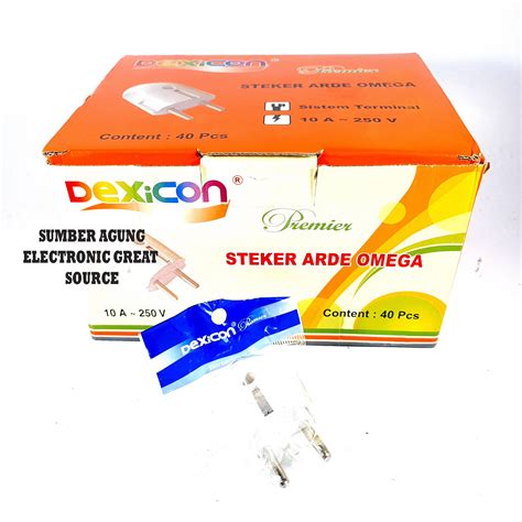 Dexicon Steker Arde Omega Putih Bersih Plastikan 10A 250V Premier SNI