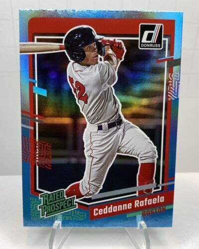 Panini Donruss Rated Prospect Holo Blue Ceddanne Rafaela Rc