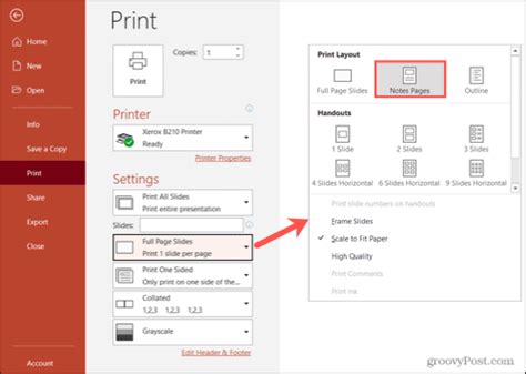 How To Print A Powerpoint Slideshow With And Without Notes