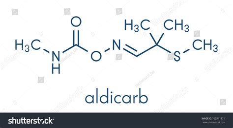 Aldicarb Pesticide Molecule Skeletal Formula Stock Vector (Royalty Free ...