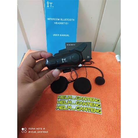 Jual IT Intercom Bluetooth Headset E1 R8 Garansi TAM BUKAN SENA PACK