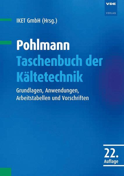 Pohlmann Taschenbuch Der K Ltetechnik Fachbuch B Cher De