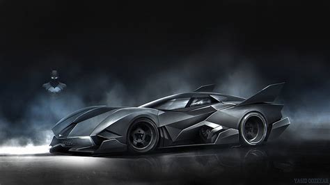 HD wallpaper: Batmobile, Batman, car, vehicle, black cars, digital art ...