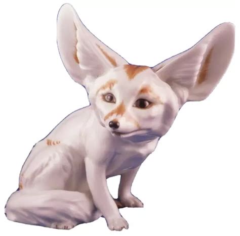 VINTAGE AUGARTEN PORCELAINE Fennec Desert Fox Figurine Porzellan