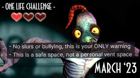 The One Life Challenge Oddworld Abe S Oddysee March 2023 YouTube