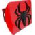 Black Lightning Spider Red Hitch Cover Elektroplate