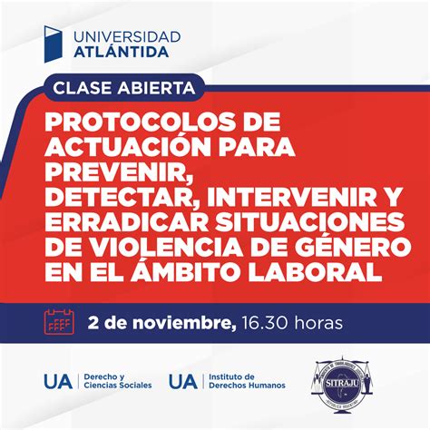 Clase Abierta Protocolos De ActuaciÓn Para Prevenir Detectar