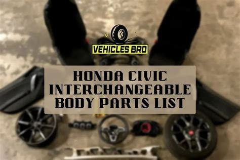 2006 Honda Civic Interchangeable Parts List