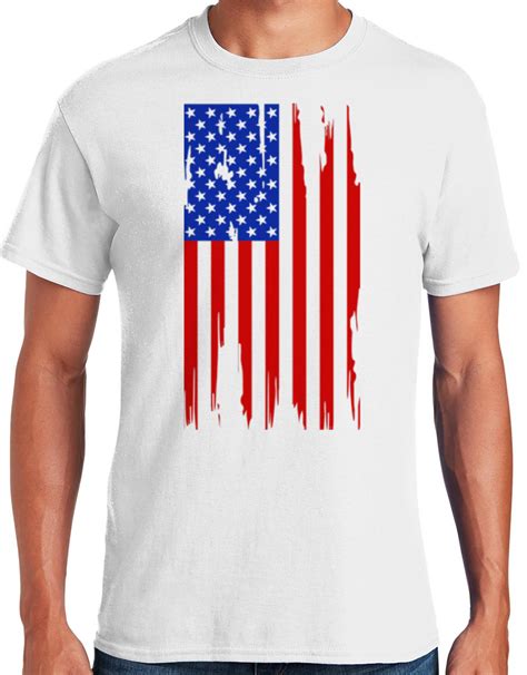 Graphic America 4th Of July Distressed American Flag Men S T Shirt Collection